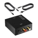 thumbnail image 1 of Convertidor audio digital a analógico, con cable óptico, DAC multiusos para principiantes, convertidor óptico a analógico L/R para TV doméstica., 1 of 8