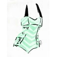 thumbnail image 2 of OnRei 19x24 White Modern Wood Framed Museum Art Print Titled - Vintage Swimsuit Pastel 4, 2 of 4