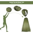thumbnail image 5 of REDCAMP Pop Up Portable Shower Tent for Camping with Floor, Instant Outdoor Privacy Shelter Tent with Carry Bag, Green, 5 of 8