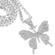thumbnail image 2 of KAKOWELY 1 collar con temática de hip-hop, elegante cadena para el cuello con forma de mariposa., 2 of 4