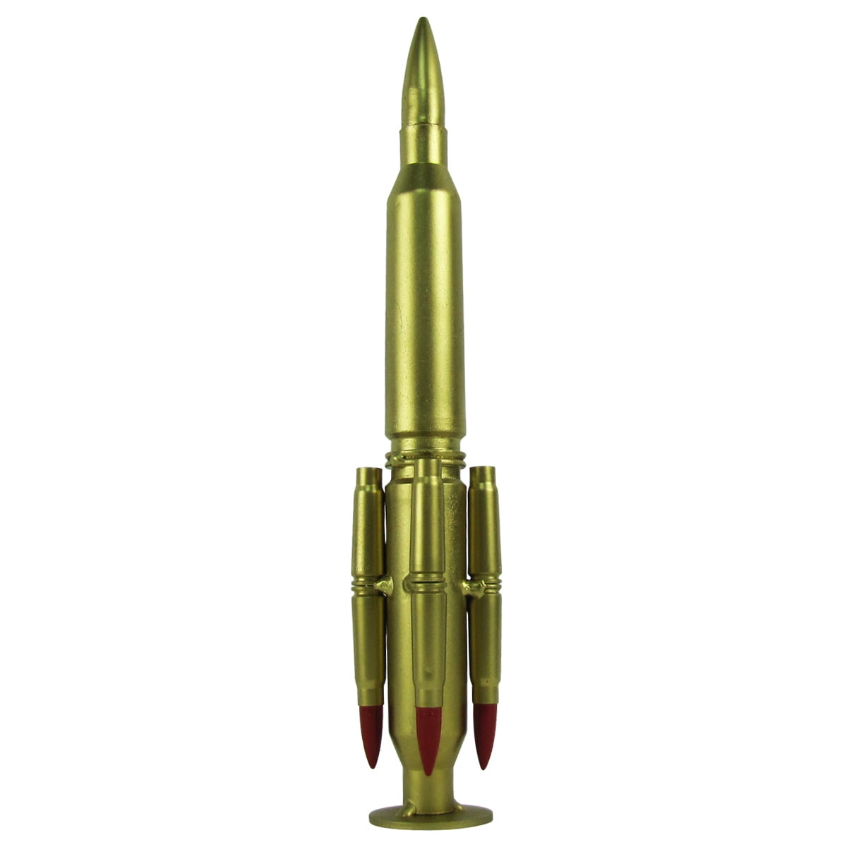 Gun Rifle Real Bullet Shell Casings Shaped Model Rocket Desk Top Military Gift 