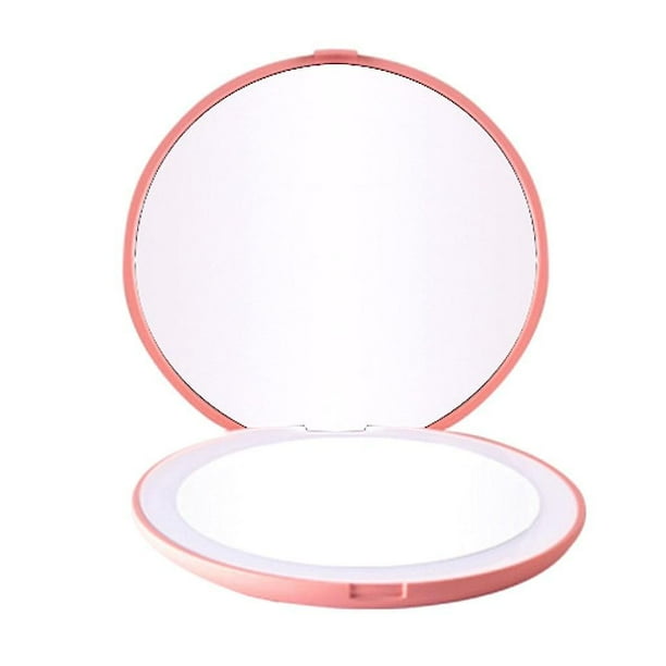 Lente de espejo de maquillaje led Aumento de espejo plegable 10 veces Espejo de detalles
