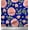 Royal Blue, variant on Soimoi Green Cotton Duck Fabric Rose Leaves Print Fabric by Yard 42 Inch Wide