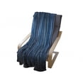 thumbnail image 4 of Harbour Stripe Soft Flannel Fleece Throw Blanket, Vibrant Nvay Blue Background with Thin Vertical Lines Modern Design, Cozy Plush for Indoor and Outdoor Use, 50" x 70", Navy Blue Teal, by Ambesonne, 4 of 6