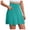 Green, variant on Skorts for Woman with Pockets Golf Athletic Skirts Scalloped Hem Tennis Skirt Dressy Casual (Red, L)