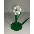 thumbnail image 3 of White Metal Flower, Sculptured Floral Decor, Faucet Flowers, 3 of 3