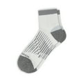 thumbnail image 4 of Wrangler Peak Light Compression Ankle Socks for Men, Size 13-15, White/Gray/Black, 6 Pairs, 4 of 12