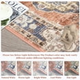 thumbnail image 7 of Hasoo Area Rug 8' x 10' Vintage Washable Rug Oriental Floral Rug for Dining Room Dorm, Orange, 7 of 7