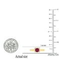 thumbnail image 4 of Dazzlingrock Collection 5mm Round Ruby Solitaire Engagement Ring for Women (Color Red, Clarity Highly Included) in 18K Yellow Gold, Size 6, 4 of 5