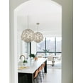 thumbnail image 6 of MSL-316-SA Crystorama Lighting Marselle - 6 Light Pendant-23 Inch Tall and 22 Inch Wide-Antique Silver Finish, 6 of 8