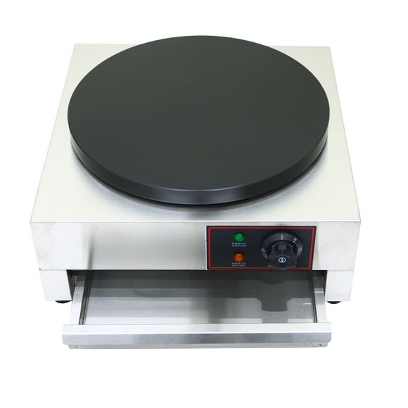 INTBUYING Commercial Pancake Fruit Machine Single Head Electric Crepe Maker 110V