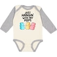 thumbnail image 3 of Inktastic Easter Just Hangin' with My Peeps Boys or Girls Long Sleeve Baby Bodysuit, 3 of 5
