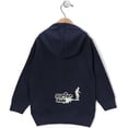 thumbnail image 2 of Surfer Baby "Surfer Dude Boys Infant Zip-Up Fleece Hoodie Sweatshirt (6 mos) Navy Blue, 2 of 2