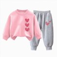 thumbnail image 4 of TOWED22 Toddler Baby Kid Girls Fall Clothes 2pcs Long Sleeve Graphic Top and Pants Set Clothes Clothing(L,4-5 Y), 4 of 4