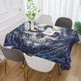 thumbnail image 5 of BZSMCE Square Tablecloth Horror Robot Pattern Tableclothes, 5 of 9