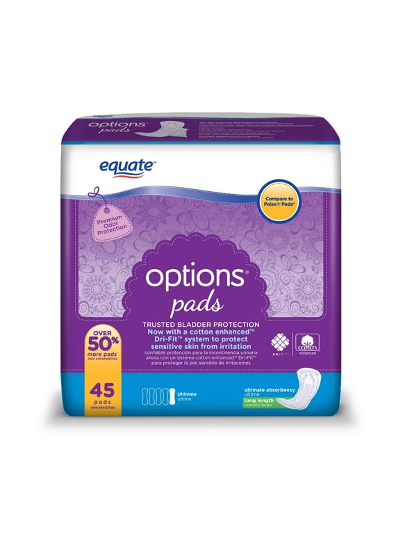 Equate Incontinence Pads in Incontinence