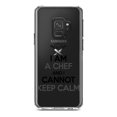 thumbnail image 1 of DistinctInk Clear Shockproof Hybrid Case for Samsung Galaxy S9 (5.8" Screen) - TPU Bumper Acrylic Back Tempered Glass Screen Protector - I Am the Chef Cannot Keep Calm, 1 of 5
