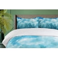 thumbnail image 4 of Ambesonne Blue Duvet Cover Sets, Grunge Sky Foggy Night, 2-Queen, Blue Teal, 4 of 7