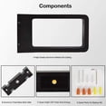thumbnail image 4 of LED 7W 3000k IP65 Electrical Socket Light Post Terrace Outdoor Lighting Garden Lamp Black Warm White Design Waterproof Decorative Lighting IP65., 4 of 4