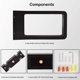 thumbnail image 4 of LED 7W 3000k IP65 Electrical Socket Light Post Terrace Outdoor Lighting Garden Lamp Black Warm White Design Waterproof Decorative Lighting IP65., 4 of 5