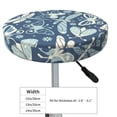 thumbnail image 2 of Dragonfly Moth Butterfly Round Bar Stool Seat Covers, Elastic Round Chair Cover Stool Seat Slipcover Bar Stool Cushions Round Pad for 12-14 inch, 2 of 5
