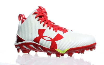mens red football cleats
