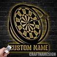 thumbnail image 4 of Craftnamesign Custom Darts Metal Wall Art, Personalized Darts Player Name Sign, 4 of 5