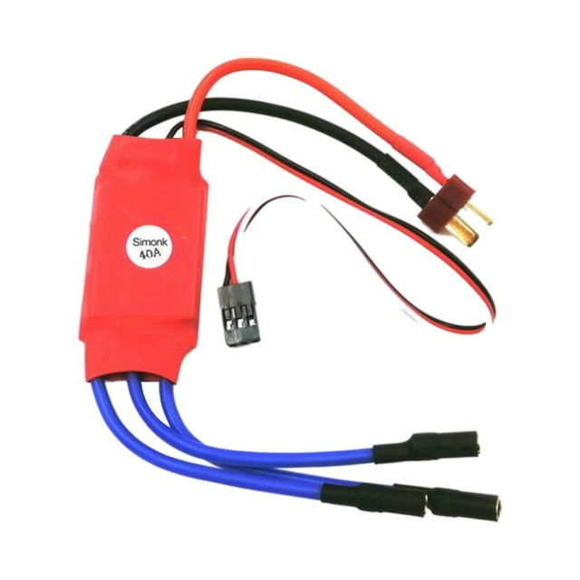 eléctrico sin escobils 40A ESC con conector banana de 3,5 mm, 5V3A BEC Enchufe banana a T Zulema controlador de velocidad