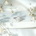 thumbnail image 4 of Rosec Jewels Moissanite Teardrop Engagement Ring 2 Ct - D-VS1 Grade Moissanite Solitaire Ring - 7X10 mm - with Jewelry Box, 18K White Gold, US 10.00, 4 of 8