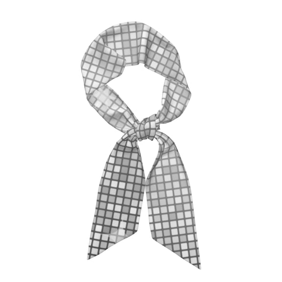 Junzan Silver Mosaic Print Scarves for Women,Wrap Scarf Head Shawl Long Scarf Accessory Scarf Fall Gift