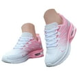 thumbnail image 3 of enyan Trendy Sneakers for Women Non-Slip Comfortable Casual Ladies Shoes for Womens Fashion Sneakers - Lightweight Lace-up Shoes Women's Athletic Shoes Pink,Size 9.5, 3 of 7