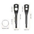 thumbnail image 2 of Uxcell 2pcs Portable Key Chain Screwdriver PH1 Phillips 4.8mm Slotted Multifunction Mini Key Screw Driver, Black, 2 of 6