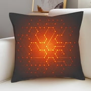 Dvkptbk Polyester Throw Pillow Usb Heated Pillow with Three Rank Temperature Adjustment Heating Pillow and Backrest Pillow Bedding