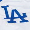 thumbnail image 4 of Men's Mitchell & Ness White Los Angeles Dodgers Cooperstown Collection Arctic Lightweight Satin Full-Snap Jacket, 4 of 7