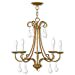 thumbnail image 3 of Livex Lighting 40875-48 Daphne 5-Light Chandelier Antique Gold Leaf, 24.75", 3 of 3