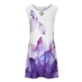 thumbnail image 3 of SMihono Robe d'Été Grande Taille pour Femmes 2023 Été Confortable Mode Décontractée Sans Manches Col en V Imprimé Robe Slim, 3 of 5