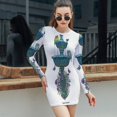 thumbnail image 6 of Little Fountain Women's Long Sleeve Bodycon Dress Soft Stretchy For Everyday Wear And Special Occasions, 6 of 6