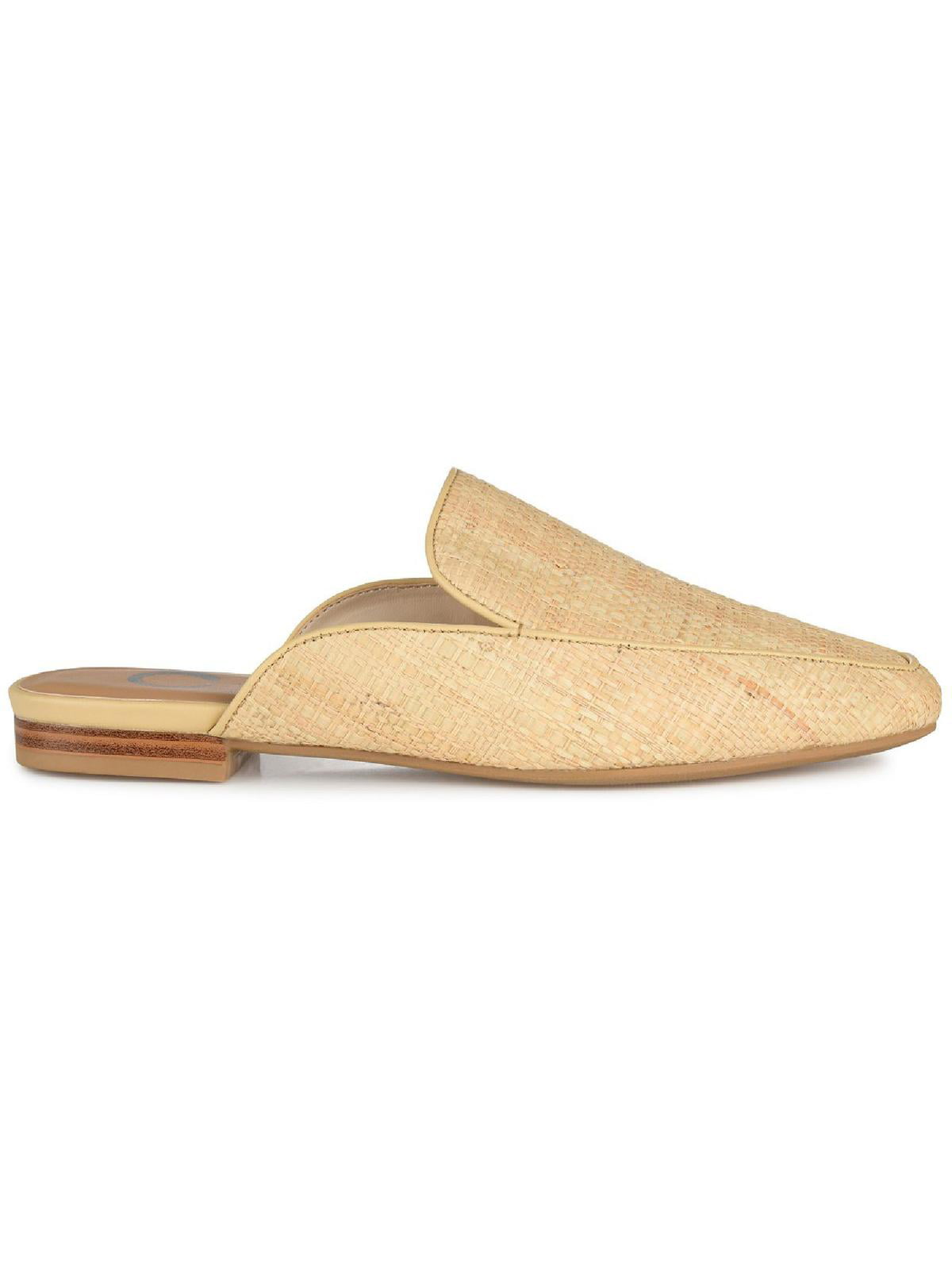 Journee Collection Womens Akza Slip On Square Toe Mules Flats 