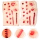thumbnail image 5 of BRIGHTFUFU 2 uds Halloween heridas falsas decoración cicatrices falsas tatuaje pegatinas Halloween Cosplay heridas falsas calcomanías, 5 of 8