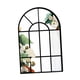 thumbnail image 3 of Espejo de pared con ventana arqueada, espejo decorativo de pared, marco de madera, marco negro, ventana C, 3 of 7