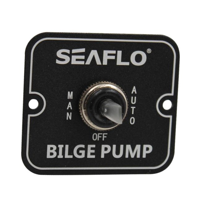 Barco marino - Panel de interruptores de encendido / apagado bidireccional para de achique 12V 24V Yotijar Panel de interruptores de la bomba de achique