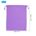 thumbnail image 2 of Uxcell Reusable Drawstring Bags, 10x12.6" 3 Pack Multipurpose Storage Pouch, Purple, 2 of 6