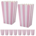 thumbnail image 1 of HEANUJJ 24Pcs Popcorn Boxes for Game Party Pink Wavy Edge Striped Paper Food Storage, 1 of 6