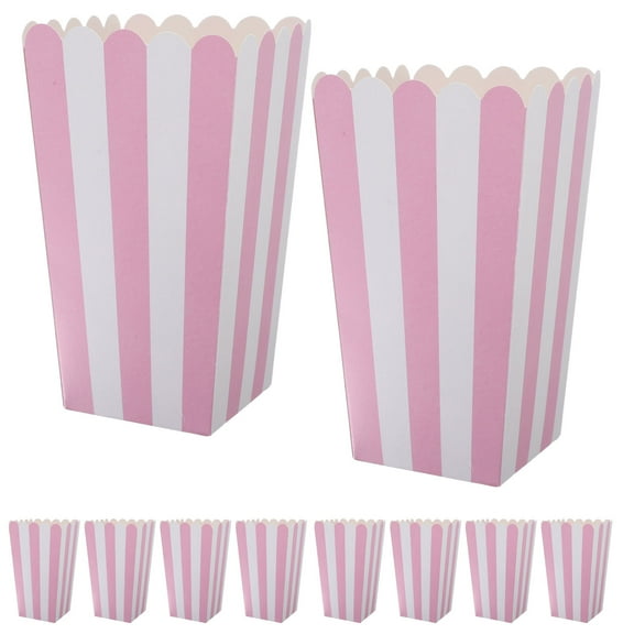 TAILTOSS Empty Popcorn Tins Pink Paper 24pcs for Popcorn Accessories at Casual Gatherings
