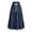 Sky Blue, variant on Yucgh Women's Denim Print Pleated Midi Skirt with Bow, Retro Casual Long Skirt, Flowy Bohemian Skirt with Elastic Waist,Royal Blue,S