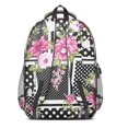 thumbnail image 3 of Pioneer Flower Backpack for School,Cute School Bag,Schoolbag with Adjustable Shoulder Straps & Padded Back,16.9 Inch, 3 of 5