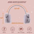 thumbnail image 4 of Cache-oreilles d'Hiver pour Filles Garçons Chauds Longs Cache-Oreilles en Peluche Résistants au Froid Pliables Enfants Femmes-Gris, 4 of 5