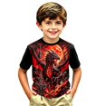 thumbnail image 4 of CONZONE Halloween Big Boys Tshirts Short Sleeve Graphic Tees for Boys Crew Neck Spooky Season Casual Tops, 4 of 4