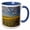 Blue/White, variant on 3drose, Washington State, Palouse. Landscape of Vetch and Canola Fields., 11oz Two-tone Red Mug
