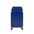 thumbnail image 3 of Navy MDF Media Stand with Campaign Design Conceal Clutter and Keep Media Players Accessible, 3 of 6